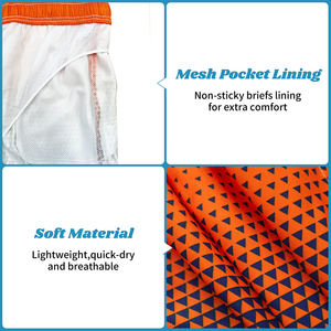 Custom Vintage Men's Running <b>Shorts</b> Comfortable XS Board <b>Pocket</b> Mesh Elastic Waistband Eco-Friendly Summer <b>Sport</b> Gym Solid - Product Image 6