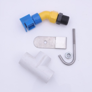 Aspersor de limpieza de paneles solares de PVC de 100 Uds., ducha de 1/2 pulgadas, tamaño estándar, versión corta, limpieza de paneles solares eficiente duradera - Product Image 1