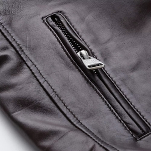 Chaqueta de Cuero para Hombre, Producto de Moda, Fabricante de Pakistán, Precio al por Mayor, Nuevo Diseño, Manga Larga, Impermeable - Product Image 6