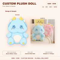 Peluche dinosaure personnalisée CE CPC, jouet en peluche Kawaii, oreiller de sommeil, jouet en peluche doux 30cm, fabrication OEM, créez votre propre modèle