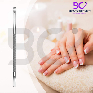 Empujador de cutículas de uñas de acero inoxidable de doble cara Producto antideslizante duradero; Limpiador de uñas de cuchara con empujador Empujadores de cutículas de uñas - Product Image 5