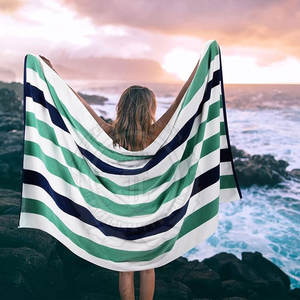 Toalla de Playa de Verano de Lujo, Color Sólido, Elegante, de Alta Calidad, Suave, Absorbente y Ligera, para Tomar el Sol y Nadar - Product Image 2