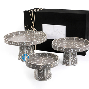 Elevate Your Home Decor Mother of Pearl Stand Handmade MOP <b>Shell</b> Cake Stand Capiz <b>Shell</b> <b>Chocolate</b> Stand Made in Vietnam - Product Image 6