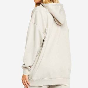 Venta al por mayor de chándal personalizado de peso pesado 100% algodón de color sólido pulóver conjunto de chándal Unisex liso Sudadera con capucha Jogger para mujer - Product Image 5