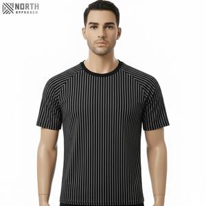 เสื้อยืดคอกลมแขนสั้นสำหรับผู้ชายผ้าคอตตอนเนื้อหนาทรงหลวมขนาดใหญ่300กรัมดีไซน์สีทึบสำหรับฤดูร้อน - Product Image 3