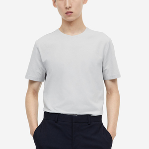 เสื้อยืดคอกลมแขนสั้นผ้าคอตตอนเนื้อนุ่ม100% ใส่ได้พอดีกับผู้ชาย - Product Image 1