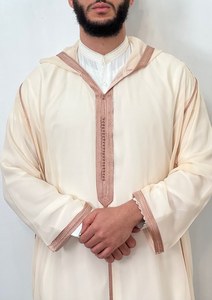 <b>Men's</b> Best Premium Quality Digital Style Loose Anti-Wrinkle Long Sleeve Customized Color Abaya XXL Size Handmade Moroccan <b>Thobe</b> - Product Image 2
