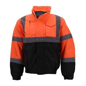 Chaquetas DE TRABAJO DE SEGURIDAD reflectantes de alta calidad para hombre, chaqueta de ropa de trabajo de alta visibilidad para construcción, chaquetas de hombre de seguridad personalizadas - Product Image 1