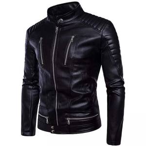 Veste en cuir personnalisée haut de gamme pour homme, best-seller, de haute qualité, durable, légère, confortable, unie et teinte. - Product Image 3