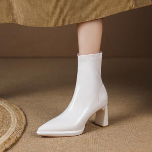 Zapatos de Tacón Alto Stiletto con Punta en Pico para Mujer, de Cuero Genuino, con Correa en el Tobillo, para Fiesta y Boda - Product Image 4