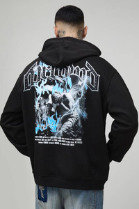 Vente en gros de sweats à capuche pour hommes de haute qualité, 100% coton, coupe classique, luxe, uni, teinture unie, pour l'hiver - Product Image 6