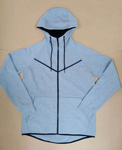 Conjunto de chándal reflectante de 3m con logotipo personalizado de etiqueta privada para hombre, conjunto de chándal, chándal de algodón transpirable ajustado con cremallera para hombre - Product Image 4