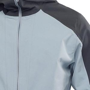 Vêtements de sport personnalisés entraînement haute qualité 100% polyester sec rapide coupe-vent fermeture éclair complète hommes capuche raglan veste de sport - Product Image 6