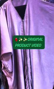 Vêtements musulmans traditionnels islamiques élégants et modestes pour femmes Handwork Lace Abaya Style Kaftan Formal Dubai Dresses - Product Image 3