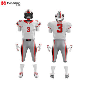 เสื้อฟุตบอลอเมริกันแบบขายส่ง ออกแบบเองได้ ระบายอากาศได้ดี ไซส์ใหญ่ คุณภาพสูง ใหม่ ปรับแต่งชื่อและหมายเลขได้ - Product Image 6