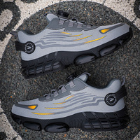 Zapatos de Trabajo de Marca Famosa para Hombre Tenis de Seguridad Grises con Puntera de Acero para Construcción