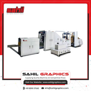 Machine de fabrication de sacs en papier à fond carré entièrement automatique de qualité supérieure pour sacs en papier kraft carrés - Product Image 2