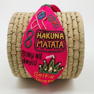 Diademas de tela bordadas y con cuentas personalizadas, citas únicas y diseños florales en 3D, diademas de moda hechas a mano de primera calidad - Product Image 6