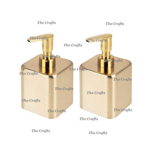 เครื่องจ่ายสบู่เหลวโลหะพร้อมกล่องใส่สบู่และที่ใส่แปรง - Product Image 2