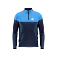 Melange-Sudadera Personalizada de Manga Larga con Cremallera de 1/4 Cuartos para Hombre, Chaqueta de Fútbol de Invierno, Top de Gran Tamaño, Ropa de Fútbol