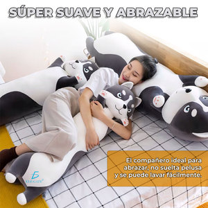 Peluche de Husky de 90 cm de Largo, Cojín y Sofá de Peluche para Niños - Product Image 5