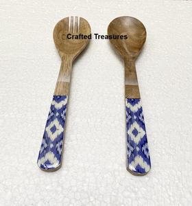 Juego de cubiertos de madera innovador de formas y tamaños atractivos de Venta caliente con impresiones de esmalte Juego de cubiertos Cubiertos al mejor precio - Product Image 3