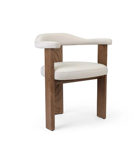 Naura Modern Design Teak Wood Dining <b>Chair</b> With Elegant and Comfortable <b>Cushions</b> For Use in Dining Room - Product Image 3