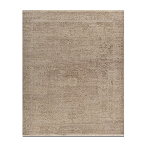 พรมขนสัตว์ถักมือสีออโรร่าเบจบราวน์ หนา 10 มม. ลายเหรียญสำหรับห้องโถงบ้าน AKWL-1558(Cs-01) พรมห้องนั่งเล่น พรมปูพื้นจากเส้นใยปอกระเจา - Product Image 1