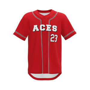 Camiseta de béisbol personalizada OEM al por mayor, sublimación de alta calidad con número de nombre, características transpirables, mejor rendimiento en el campo - Product Image 1