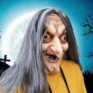Máscara de Bruja Terrorífica de Halloween, Máscara de Látex y Plástico para Fiestas de Disfraces, Navidad y Otras Ocasiones - Product Image 2