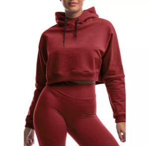 Pull à capuche pour femme 100% polyester léger automne décontracté solide personnalisable Streetwear - Product Image 3
