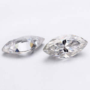 Diamant Moissanite Certifié D VVS1, Coupe Marquise, Non Monté - Product Image 4
