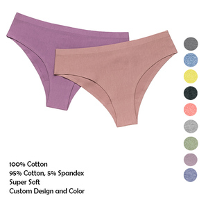 Sous-vêtements sexy pour femmes culotte de coupe haute en coton stretch pour femmes culotte bikini pur coton pour femmes - Product Image 4