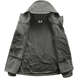 เสื้อแจ็คเก็ตผู้ชายแบบขายส่ง กันน้ำ สไตล์ลำลอง เรียบง่าย ผ้า softshell ขายดีที่สุด เสื้อแจ็คเก็ต softshell สำหรับกิจกรรมกลางแจ้ง - Product Image 2