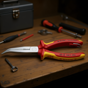 Pince coupante latérale à bec de cygne Knipex avec placage chromé et poignées isolées multi-composants - Product Image 3