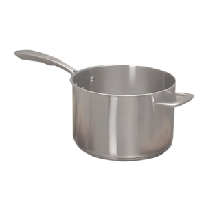 Sartén Redonda para Salsas, Panqueques y Desayuno, Acabado Plateado, Hecha a Mano, con Mango de Metal, Antiadherente - Product Image 3