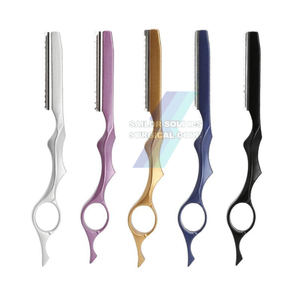 Maquinillas de afeitar personalizadas de una sola hoja de tamaño pequeño para salones de belleza Maquinillas de afeitar plegables manuales - Product Image 1