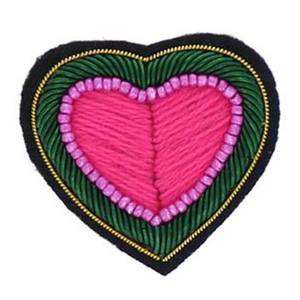 Parche de Tela Bordado a Mano Personalizado, Color Sólido Multicolor, con Hilo Metálico, Imperdible, Insignia para Ropa, Logotipo Personalizado de Alta Calidad - Product Image 1