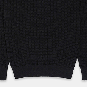 Venta al por mayor 100% algodón clásico Polo suéter negro personalizable invierno traje transpirable anti-encogimiento antiarrugas ecológico - Product Image 3