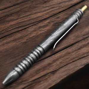 Hand Made Damascus Steel <b>Pen</b> Custom Handmade Writing Instrument Luxury Metal <b>Pen</b> For Corporate <b>Gift</b> And Promotion - Product Image 5