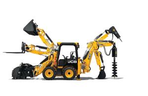Mini Retroexcavadora Compacta 4x4 JCB 1CX |   Retroexcavadora compacta JCB 1CX con ruedas, accionada por diésel, para construcción - Product Image 2
