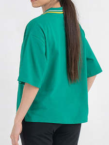 เสื้อกีฬาแขนสั้นถักลายสีพื้นสำหรับผู้หญิงเป็นมิตรกับสิ่งแวดล้อม, เสื้อกีฬาออกกำลังกายวิ่งจ๊อกกิ้ง - Product Image 2