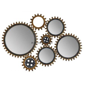 Espejo de pared de forma redonda con aspecto atractivo y diseño de arte creativo moderno, suministros de decoración de interiores para el hogar, venta al por mayor - Product Image 4