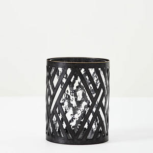 Juego de 2 portavelas y tarros de metal para comedor y portavelas con características elegantes - Product Image 4