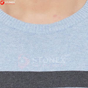 Venta al por mayor de suéteres de los hombres de encargo de color sólido de manga larga de medio alto O cuello de punto de estilo casual suéteres de los hombres - Product Image 6