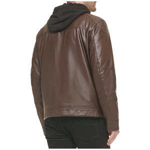 เสื้อแจ็คเก็ตหนังคุณภาพระดับพรีเมียมสุดฮอตสําหรับผู้ชายสไตล์พร้อมเสื้อแจ็คเก็ตหนังวัวแท้ 100% สําหรับผู้ชาย - Product Image 3