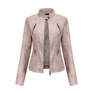 Chaqueta de Cuero de Invierno para Mujer de Alta Calidad, Exterior de Poliéster, Lona Original Transpirable, Servicio OEM, Venta al por Mayor, Relleno de Algodón 2026 - Product Image 2
