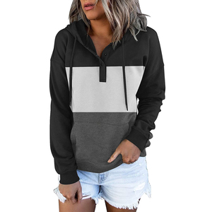 Sudadera con Capucha Personalizada con Logotipo OEM, Estilo Urbano, Hombros Caídos, para Mujer, de Algodón Grueso y Felpa, Talla Grande - Product Image 2
