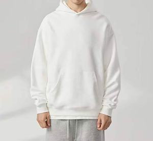 Sweat à capuche surdimensionné à épaules tombantes en molleton épais 100% coton pour homme, design personnalisé, logo personnalisé OEM - Product Image 5