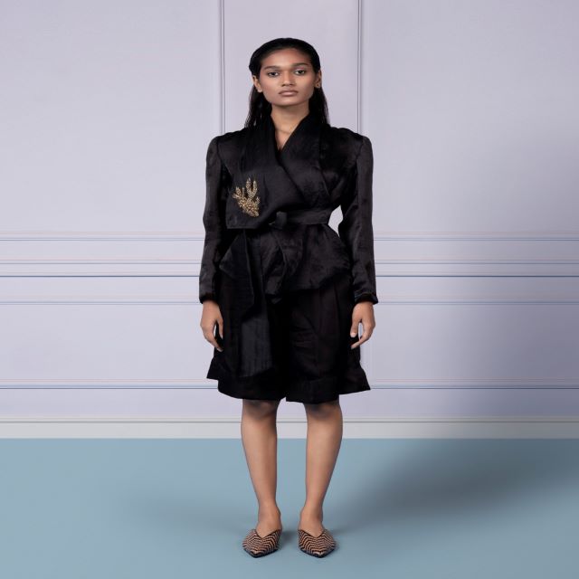 Unique Design Party Wear Trendy Women Organza Jacket and Shorts from Indian Exporter and Supplier at Affordable Price